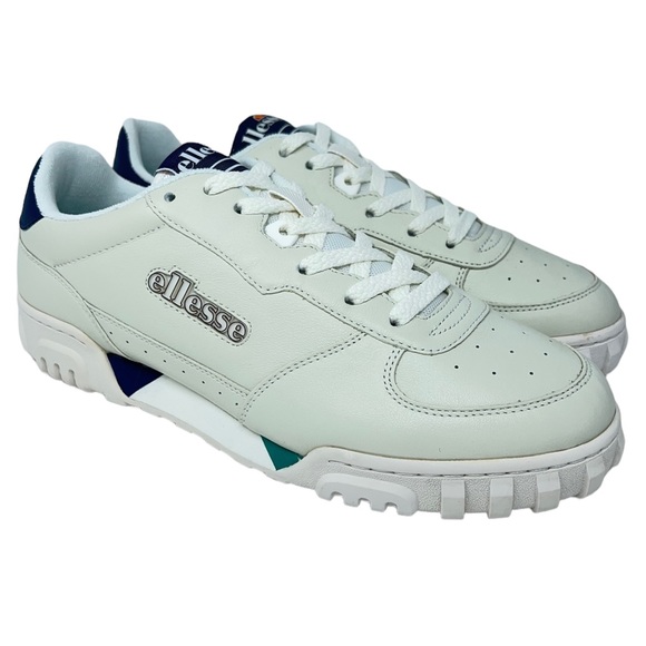Ellesse Men’s Tanker LO LTHR AF Off White Athletic Sneakers Lace Up Shoes New - Picture 3 of 14